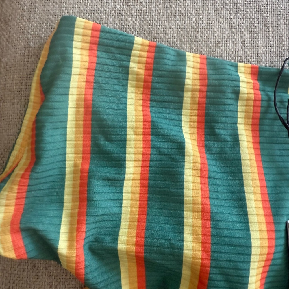 Rip Curl Striped Retro Bikini Set with Bow Detail - Large - NEW - Picture 8 of 9